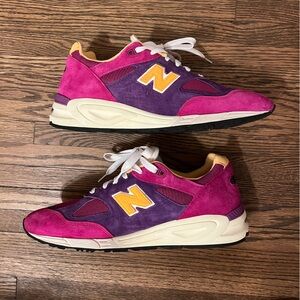 New Balance 990v2 MiUSA Teddy Santis Purple Yellow